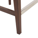 Counter Stool With Swivel Seat, Upholstery And Solid Wood Legs - Cream by HouseOfZazla