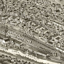 Vintage Map of Grafton, West Virginia 1898