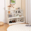Entryway Shoe Cabinet with 2 Anti-tipping Kits-White by LJGDeals