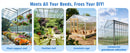 4' x 2' Twin-Wall Polycarbonate Greenhouse Panels (10 Pack)