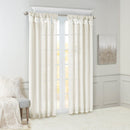 Twist Tab Lined Window Curtain Panel White 50x84