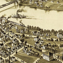 Vintage Map of Morgantown, West Virginia 1897