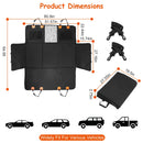Dog Car Back Seat Cover With Zipper Mesh Window Storage Bags Waterproof 600D Oxford Cloth Car Seat Protector With Slide Flaps For Cars Trucks SUVs by GBruno Store