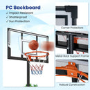 3.3-10 Feet Portable Basketball Hoop Adjustable with Base and Wheels by LJGDeals