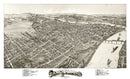 Vintage Map of Parkersburg, West Virginia 1899