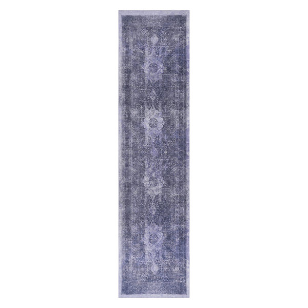 MAVAL Anthracite Washable Rug 2'6" x 10' Runner Rug, photo 2 of 7