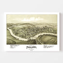 Vintage Map of Phillippi, West Virginia 1897