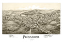 Vintage Map of Pennsboro, West Virginia 1899
