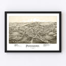 Vintage Map of Pennsboro, West Virginia 1899