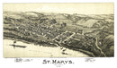 Vintage Map of St. Mary's, West Virginia 1899