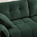 Modern Sofa & Pillows, Textured Cover, High Rebound Cushions by HouseOfZazla