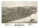 Vintage Map of Sistersville, West Virginia 1896