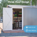 10x14 Ft Outdoor Metal Storage Shed by HouseOfZazla