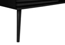 Contemporary 72-Inch Black TV Stand with Storage by HouseOfZazla