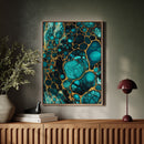 Electric Tides in Teal and Gold
