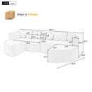 Boneless - Couch Modular Sectional Sofa With Deep Seating And Curved Design by Unique Piece Furniture