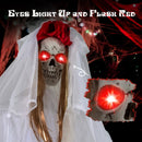 Halloween Animatronic Standing Bride 7.2 FT Haunted House Decoration by DirectDeals