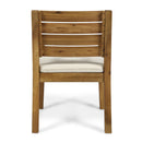 Outdoor Acacia Wood 7-Piece Dining Set with Cushions