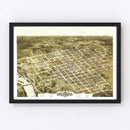 Vintage Map of Columbia, South Carolina 1872