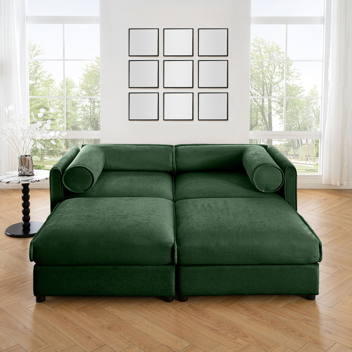 Contemporary Elegant Sofa With Storage And Ottoman, photo 32 of 40