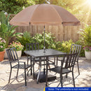 154lbs Mobile Fillable Patio Umbrella Base with 4 Wheels by DirectDeals