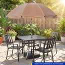 154lbs Mobile Fillable Patio Umbrella Base with 4 Wheels by LJGDeals
