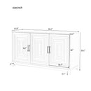 TV Stand For TVs Up To 65", Modern Entertainment Center Media Console Cabinet With 2 Spacious Storage Space, Solid Wood Legs For Living Room by HouseOfZazla