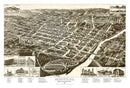 Vintage Map of Macon, Georgia 1887