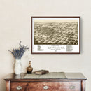 Vintage Map of Quitman, Georgia 1885