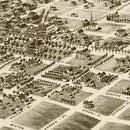Vintage Map of Quitman, Georgia 1885