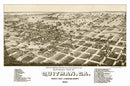 Vintage Map of Quitman, Georgia 1885