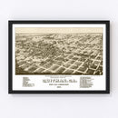 Vintage Map of Quitman, Georgia 1885
