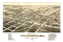 Vintage Map of Valdosta, Georgia 1885