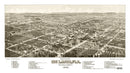 Vintage Map of De Land, Florida 1884