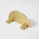 Hammered Demi Lune, Solid Brass Half Moon Door Handles
