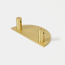 Hammered Demi Lune, Solid Brass Half Moon Door Handles
