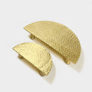Hammered Demi Lune, Solid Brass Half Moon Door Handles