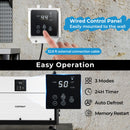 155 Pint Crawl Space Dehumidifier with 3 Modes and 24H Timer
