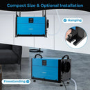 155 Pint Crawl Space Dehumidifier with 3 Modes and 24H Timer by LJGDeals