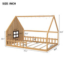 House Bed With Window And Fence