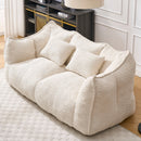Comfortable Dual Beanbag Chair With High Resilience Foam Core For 2 People