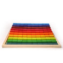 **Pre-order (Ships in 1-2 Weeks)**100 Pcs STAINED Large Stepped Counting Wooden Stacking Blocks