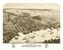 Vintage Map of Jacksonville, Florida 1876