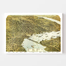 Vintage Map of Jacksonville, Florida 1893