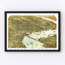 Vintage Map of Jacksonville, Florida 1893