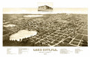 Vintage Map of Lake City, Florida 1885