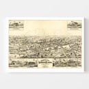 Vintage Map of Longwood, Florida 1885