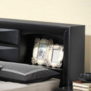 Modern Design Storage Bed With Bookcase Headboard