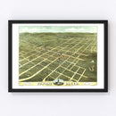 Vintage Map of Bowling Green, Kentucky 1871