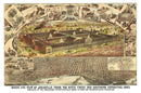 Vintage Map of Louisville, Kentucky 1883